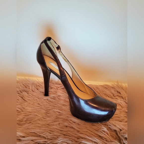 Brown Sling Back Guess High Heels - Picture 5 of 5